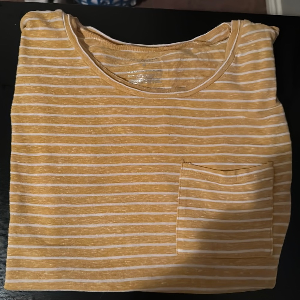 Striped yellow shirt